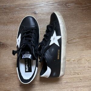 Golden Goose - Super Star - Black Leather